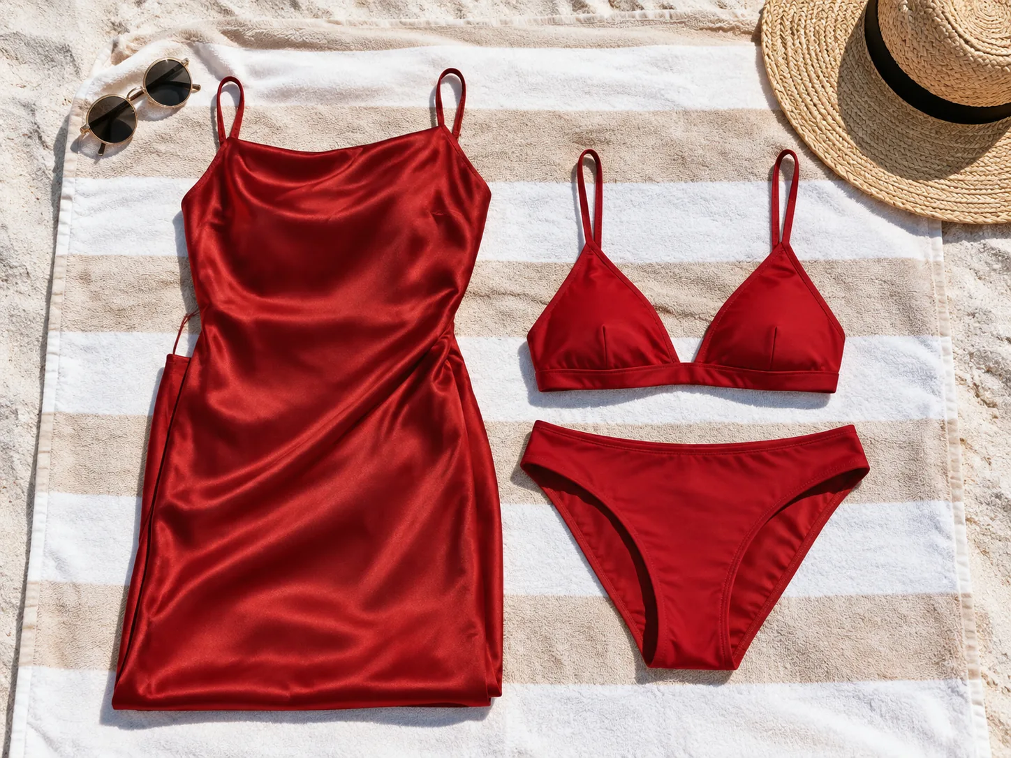 Match Your Bikini Colors to Your Outfit