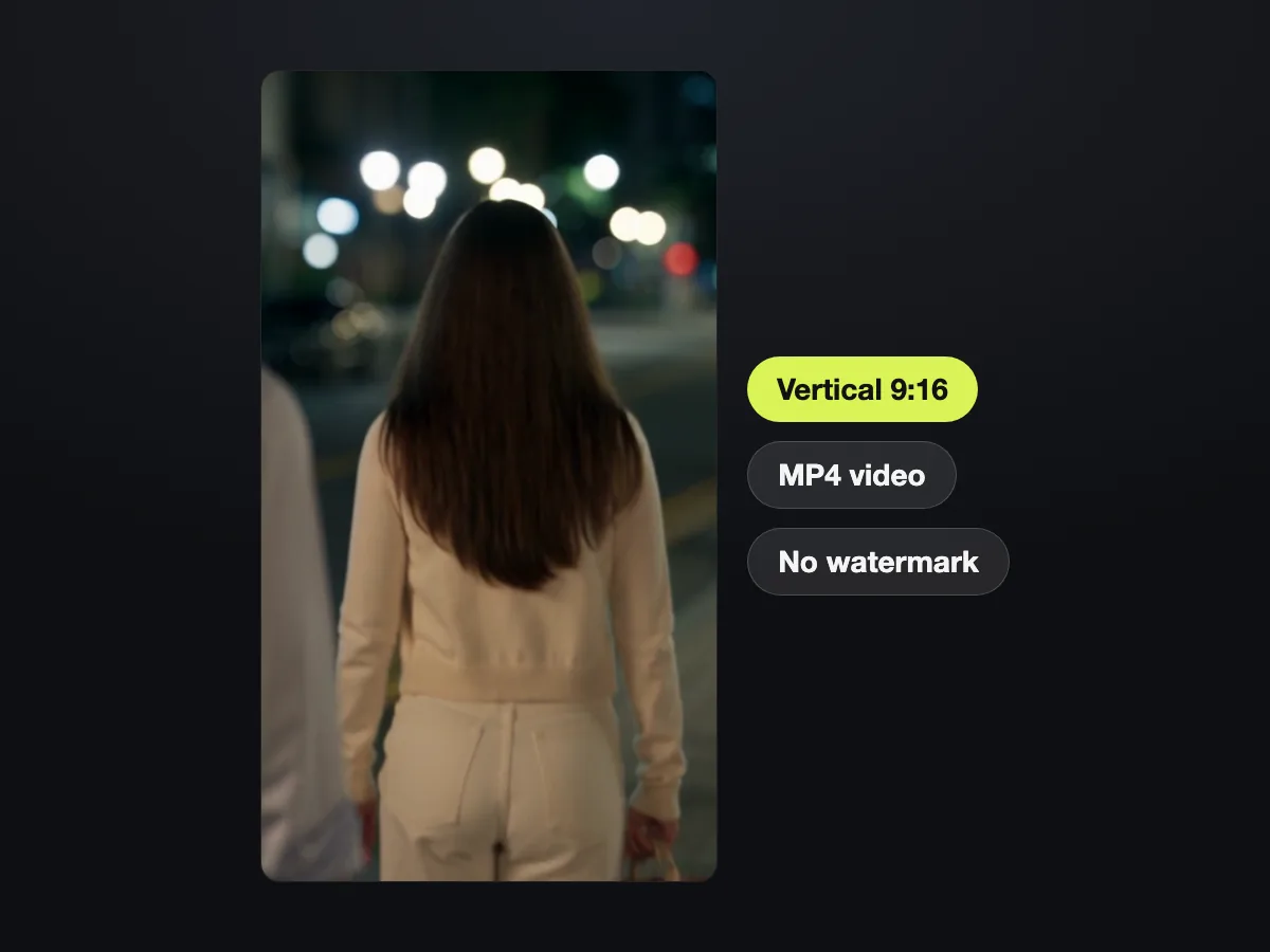 Export Watermark-Free Videos in Vertical 9:16