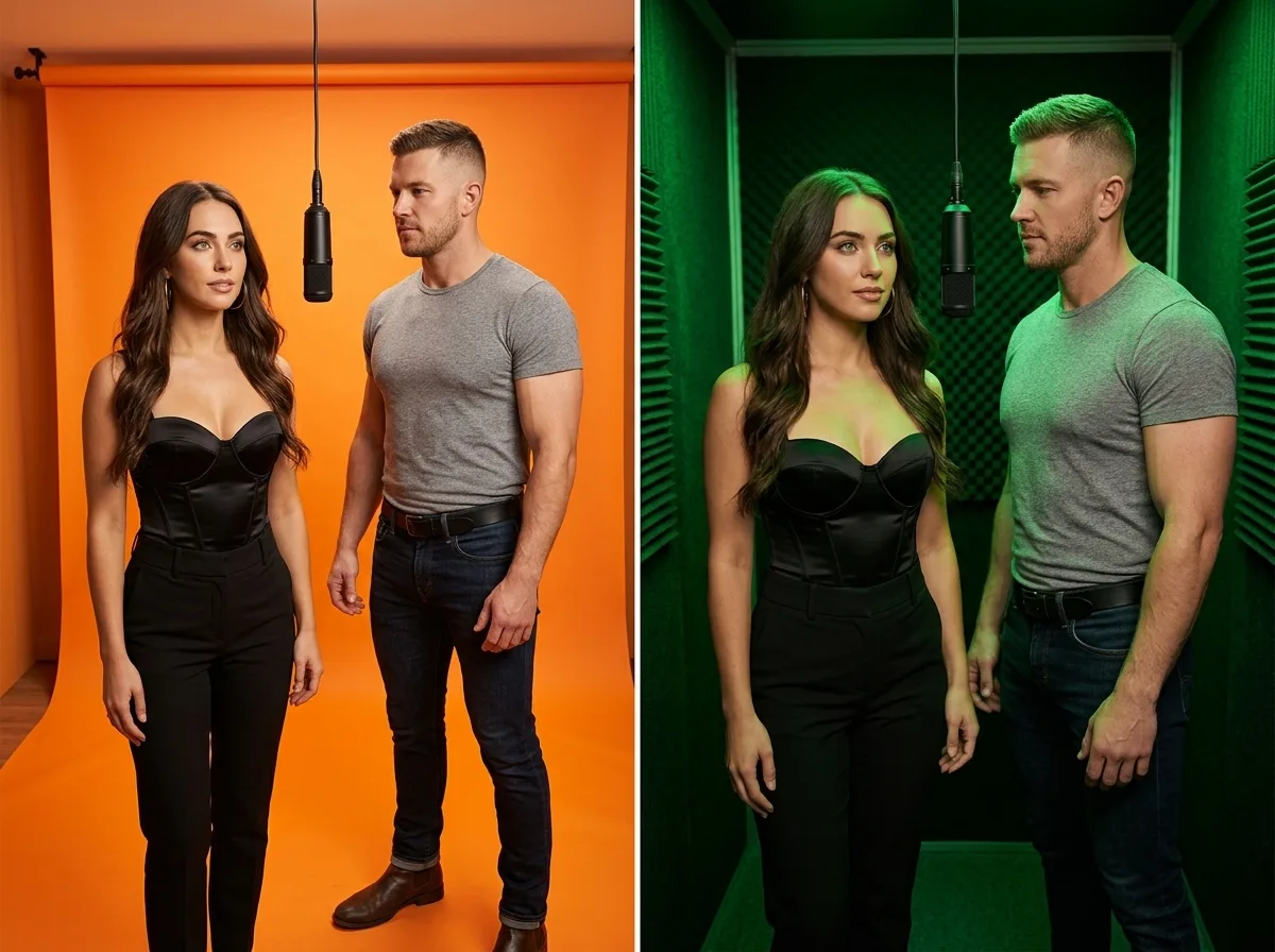 Pick the Orange Booth or Green Booth