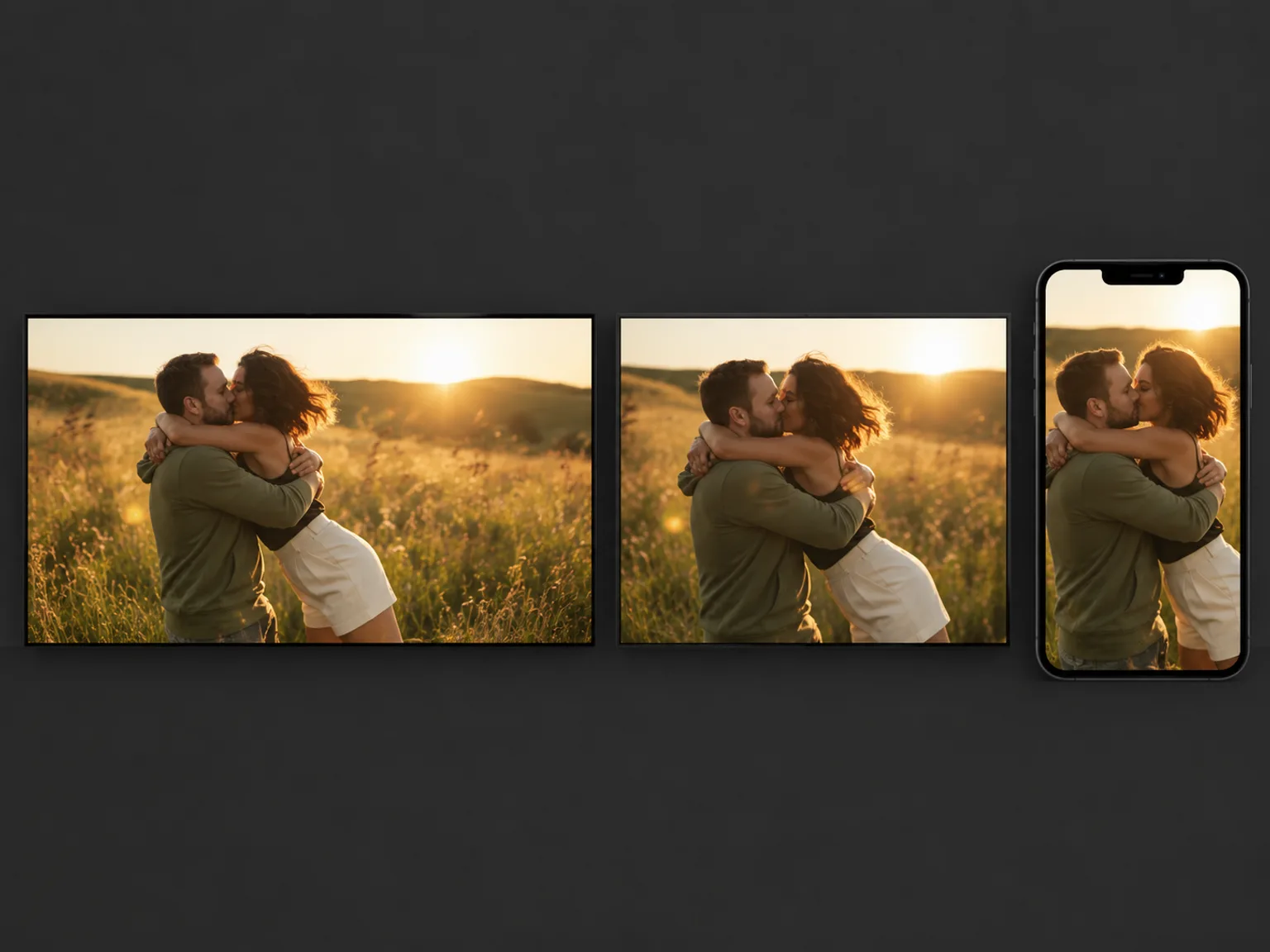 Movie Widescreen or Vertical Shapes with Clear Sound