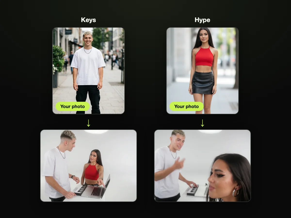 Cast Keys and Hype with Any Two Photos