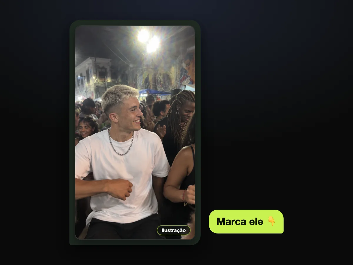 Marque aquele amigo que dança