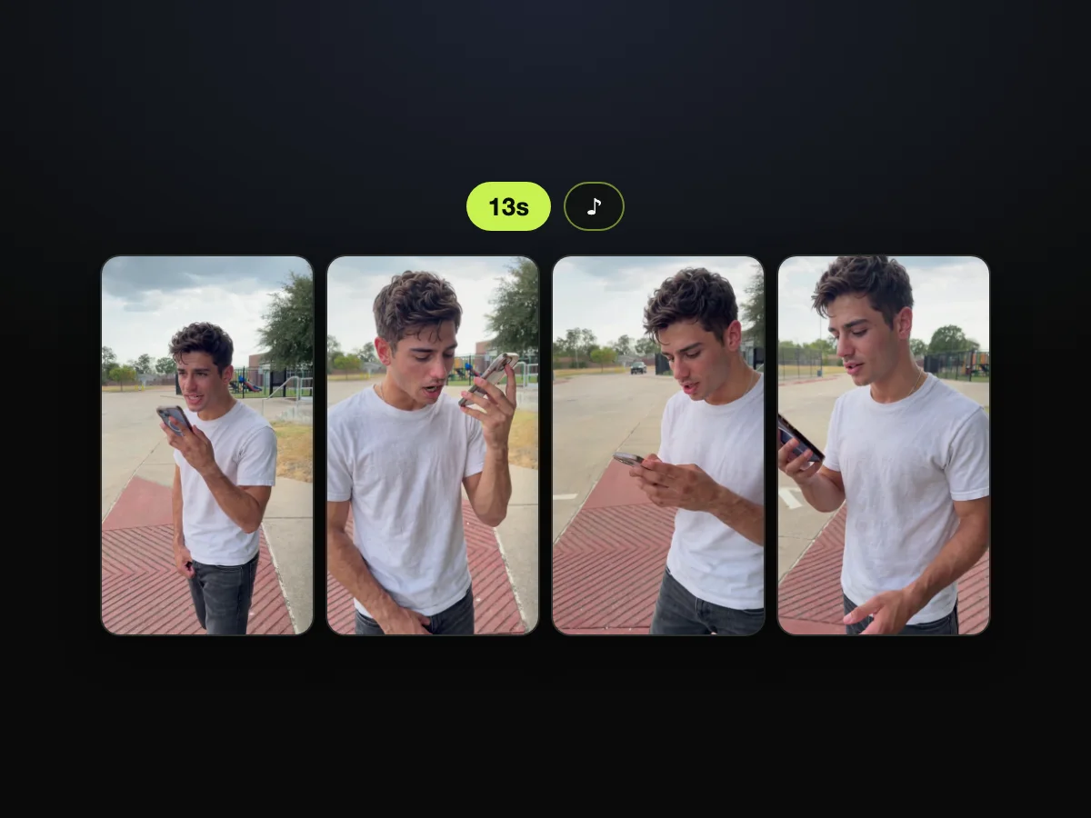 Frames from a ChatGPT millionaire meme video made on Seadanse