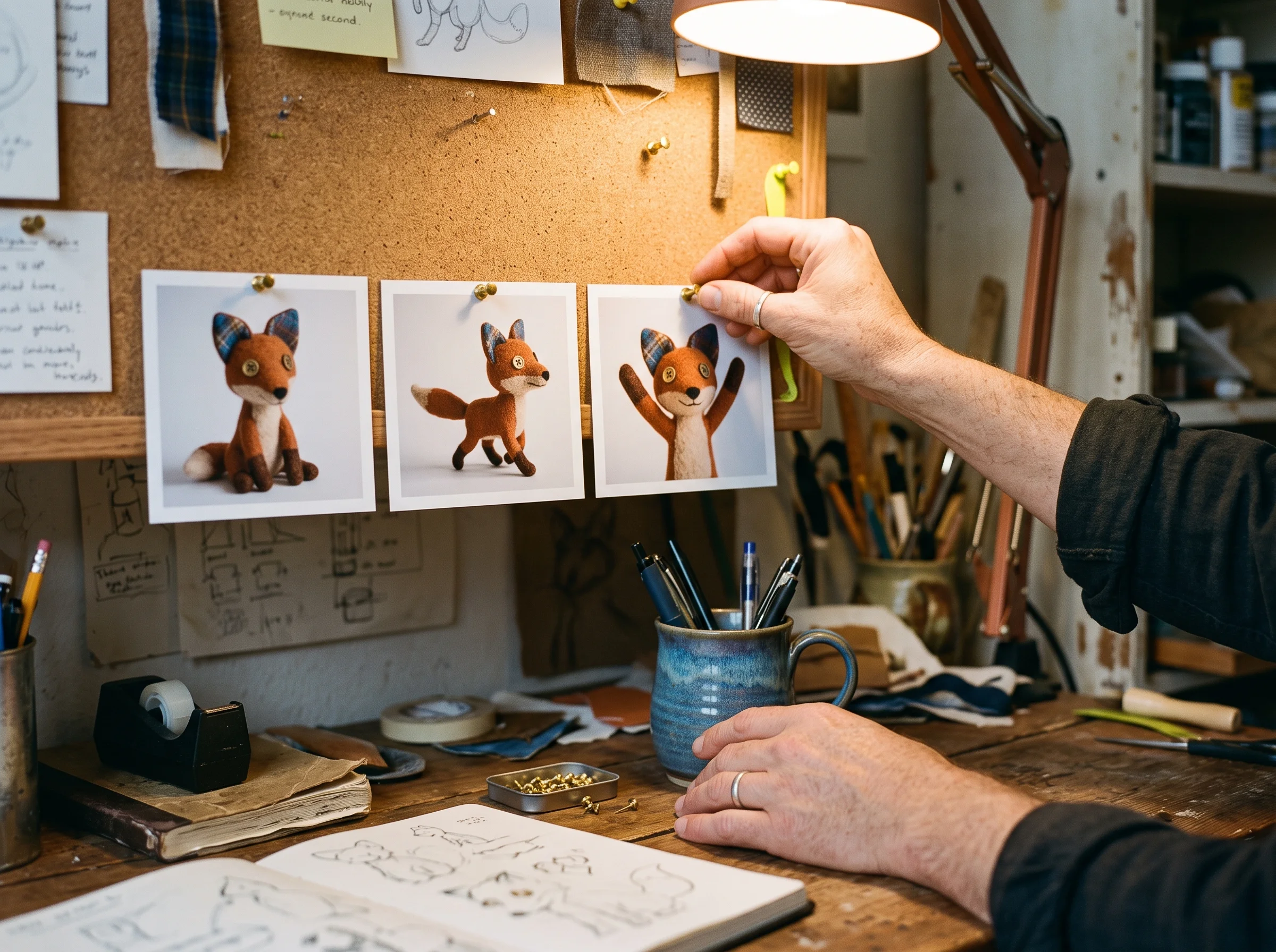 Direct Scenes with Consistent Characters