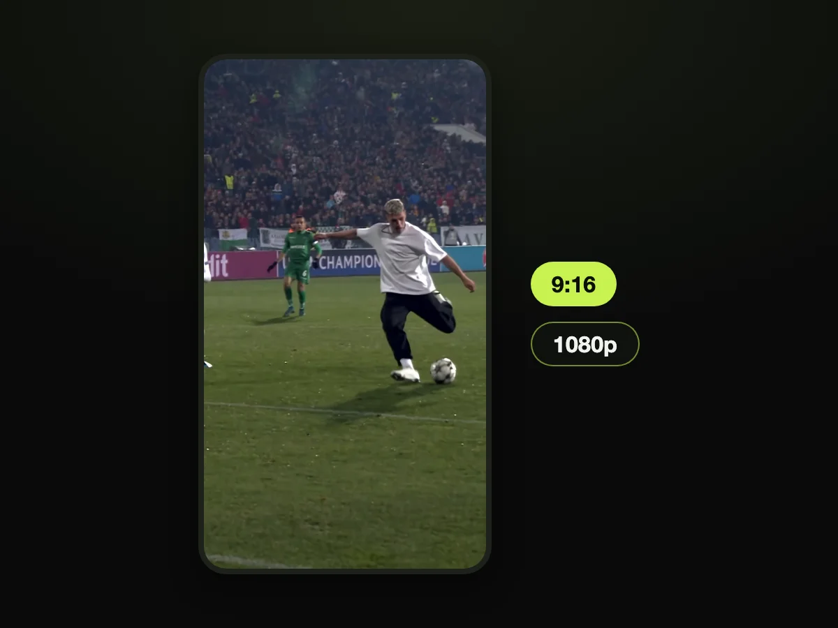 Export Clean Vertical Clips Ready for Social Feeds