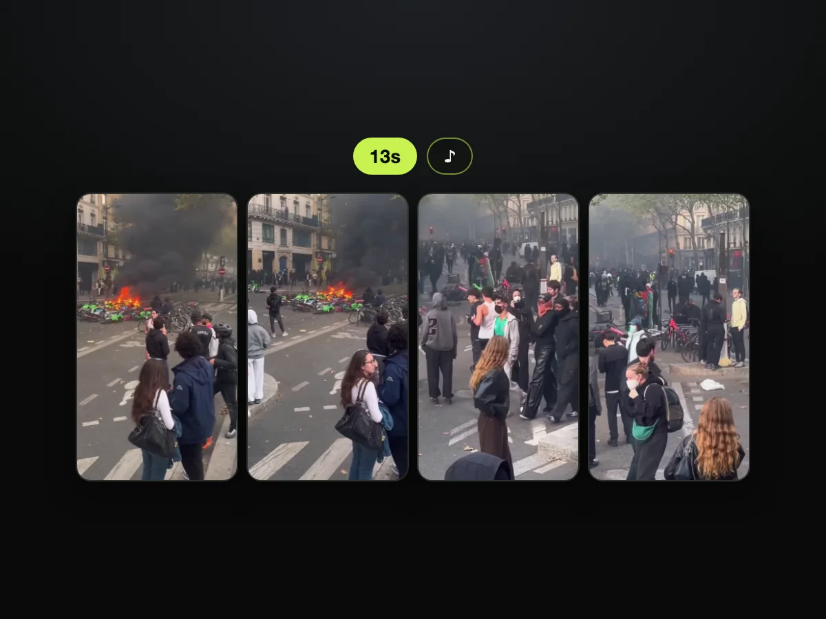 Cuadros de un video de corredora de París IA hecho en Seadanse