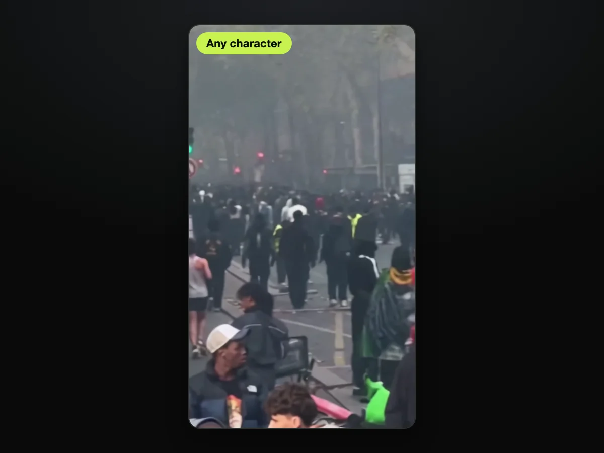 Cuadro de un video de corredora de París IA hecho en Seadanse