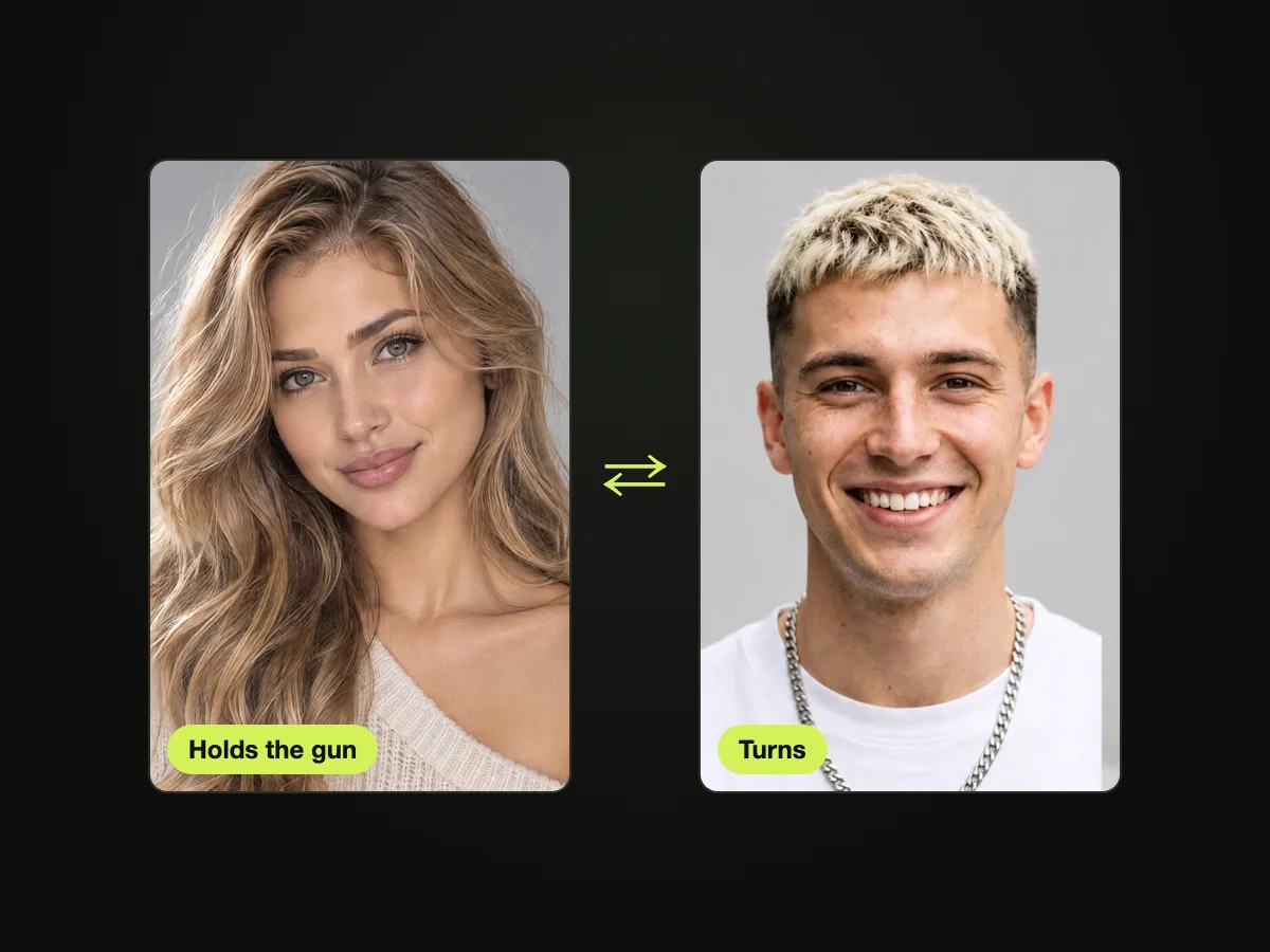 Choose Who Holds the Gun and Who Turns