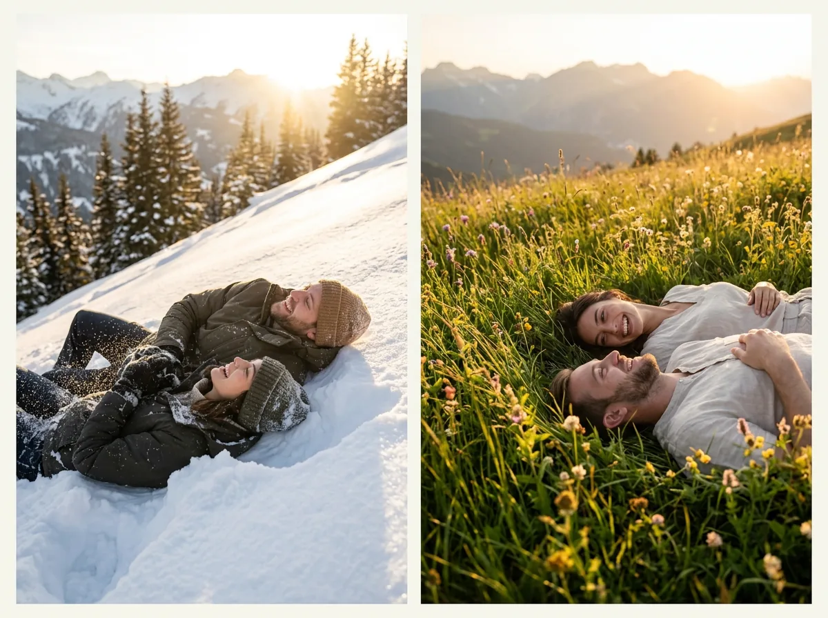 Pick a Snow Slope or a Grass Meadow